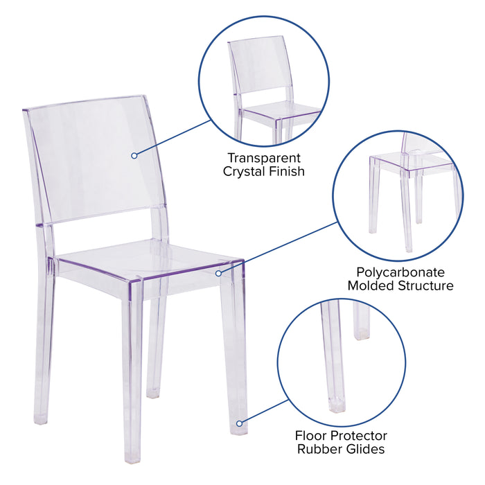 Transparent Stacking Side Chair