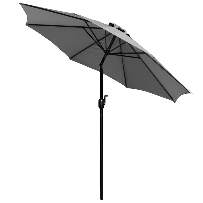 9' Outdoor Patio Umbrella-Crank & Tilt Function - 1.5" Diameter Steel Pole