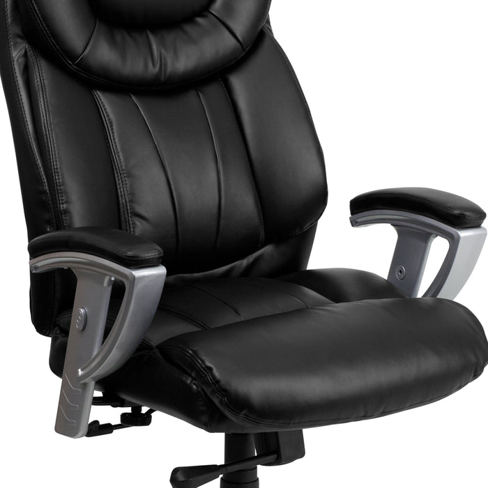 400 lb. Big & Tall High Back Ergonomic Office Chair, Silver Adjustable Arms