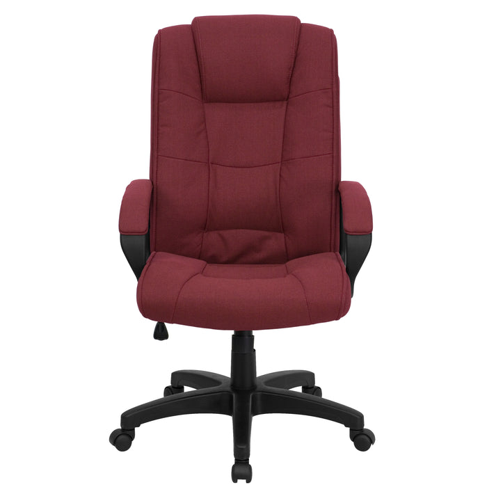High Back Multi-Line Stitch Executive Swivel Office Chair with Arms