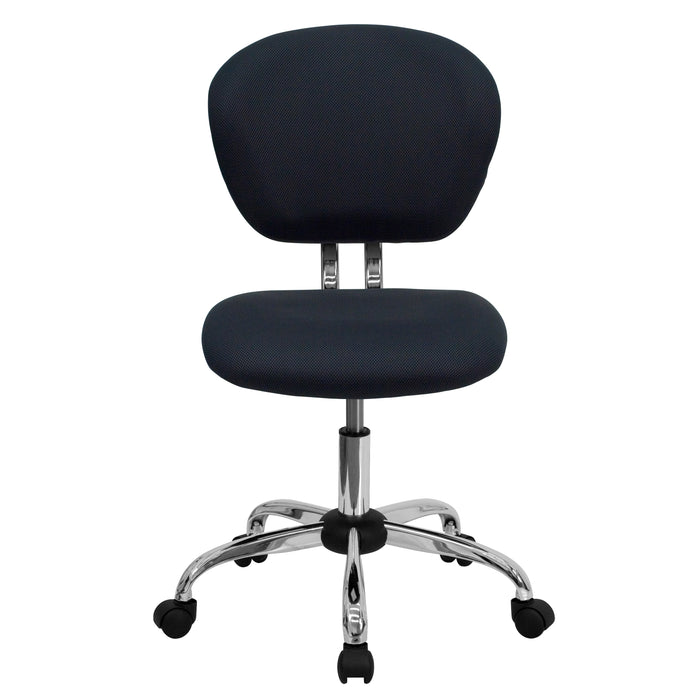 Mid-Back Mesh Padded Swivel Task Office Chair with Chrome Base