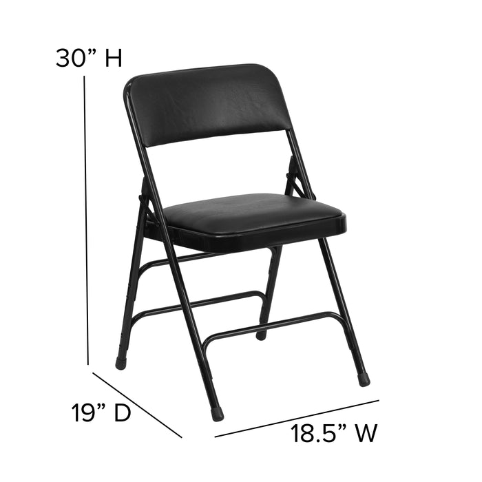 2 Pack Home & Office Portable Party Events Padded Metal Folding Chair
