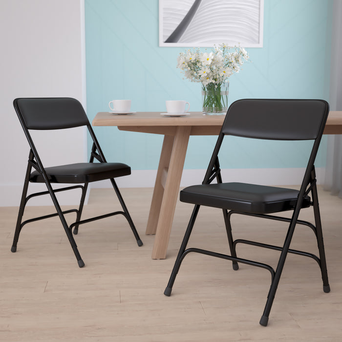 2 Pack Home & Office Portable Party Events Padded Metal Folding Chair