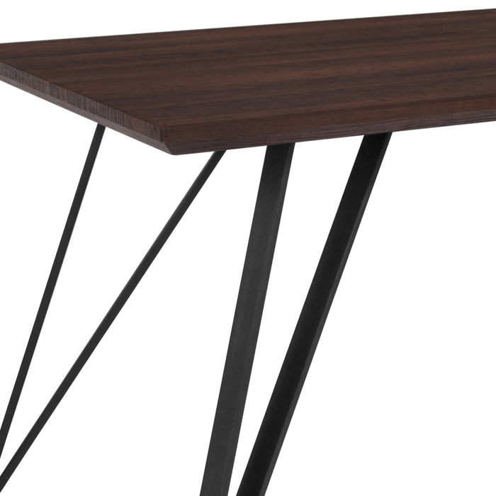 31.5" x 63" Rectangular Dining Table, 4-Triangular Legs