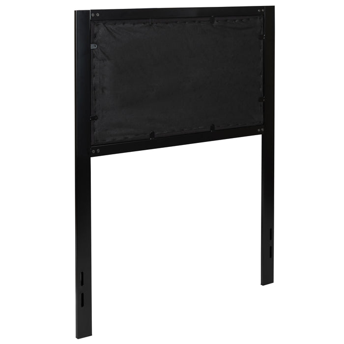 Metal Headboard - Fabric Upholstery Fits Standard Bed Frames