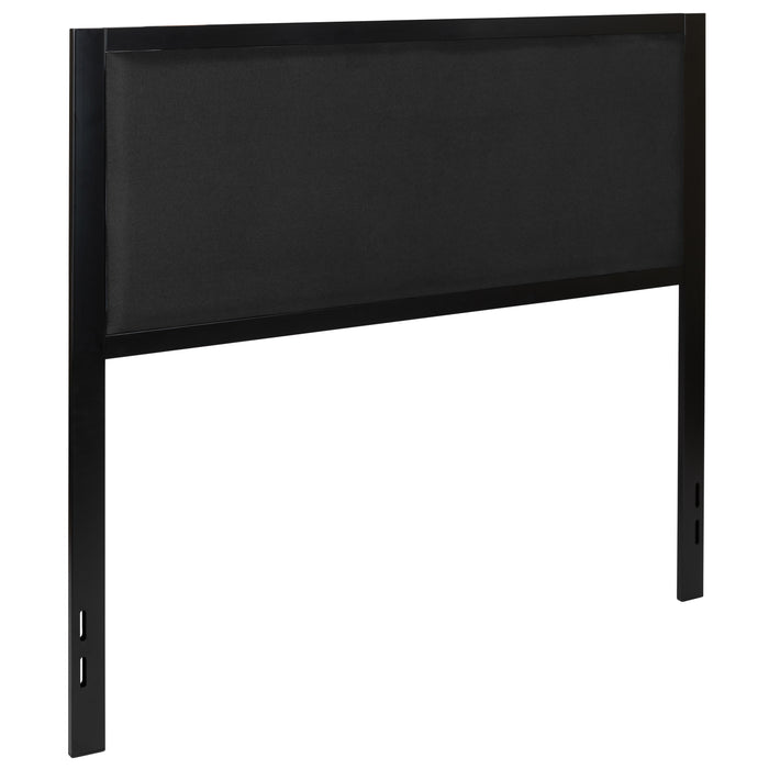 Metal Headboard - Fabric Upholstery Fits Standard Bed Frames
