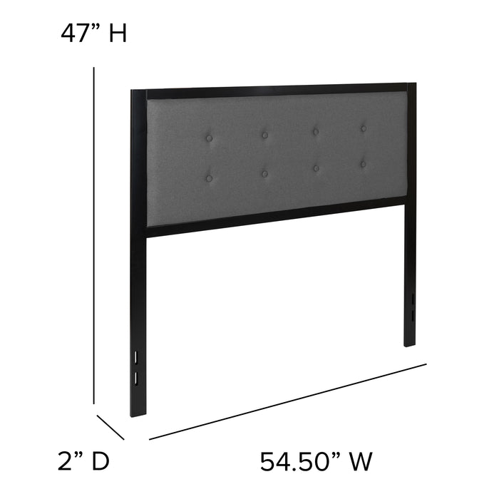Upholstered Metal Panel Tufted Headboard - Modern Headboard