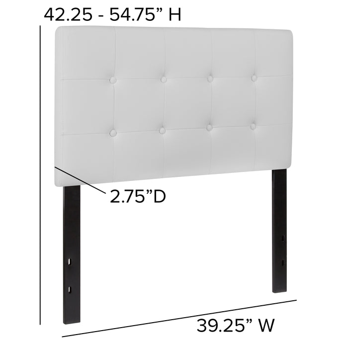 Button Tufted Upholstered Headboard