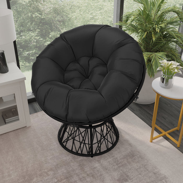 Swivel Patio Chair with Cushion