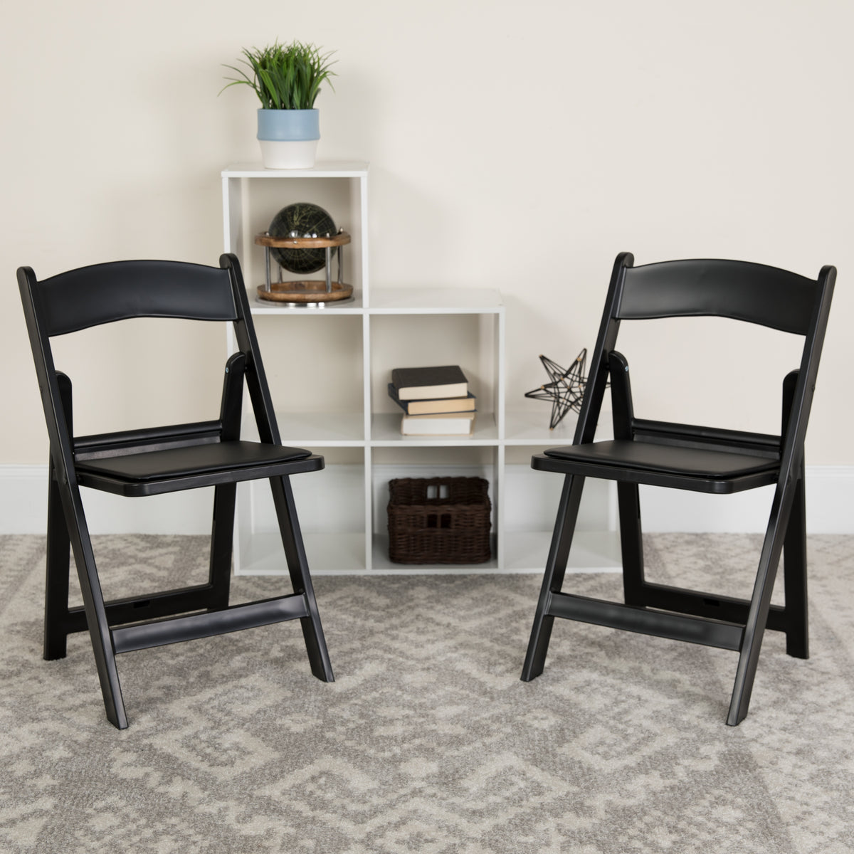 Folding Chair - Resin– 2 Pack 1000LB Weight Capacity Event Chair