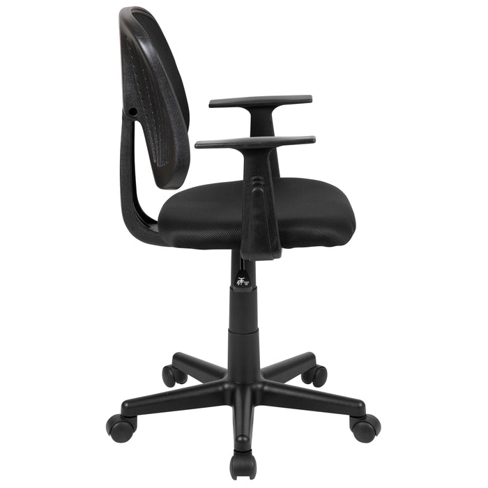 Pivot Back Mesh Swivel Task Office Chair with Arms, BIFMA Certified