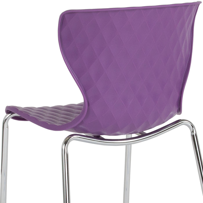 Contemporary Design Accent Dining Plastic Stack Chair