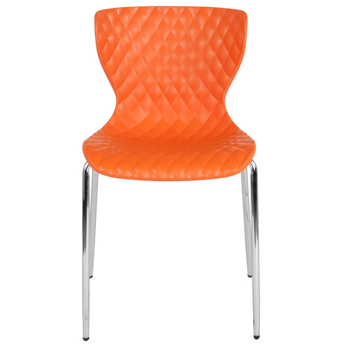 Contemporary Design Accent Dining Plastic Stack Chair