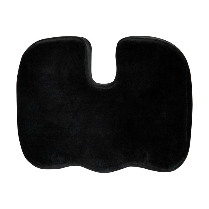Emma and Oliver Black Memory Foam Portable Chair Seat Cushion with Zippered  Removable Cover