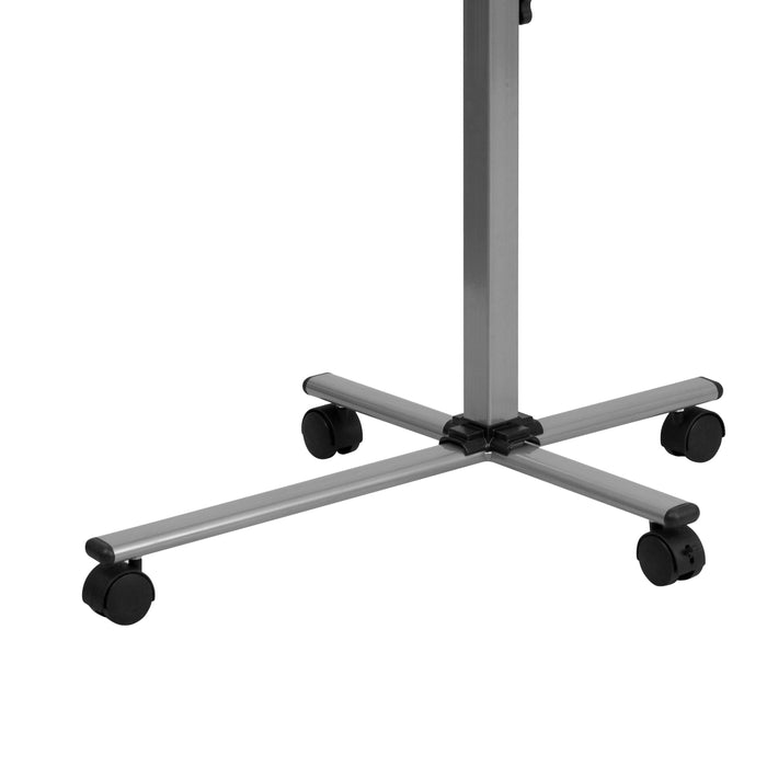 Angle and Height Adjustable Mobile Laptop Computer Table with Top