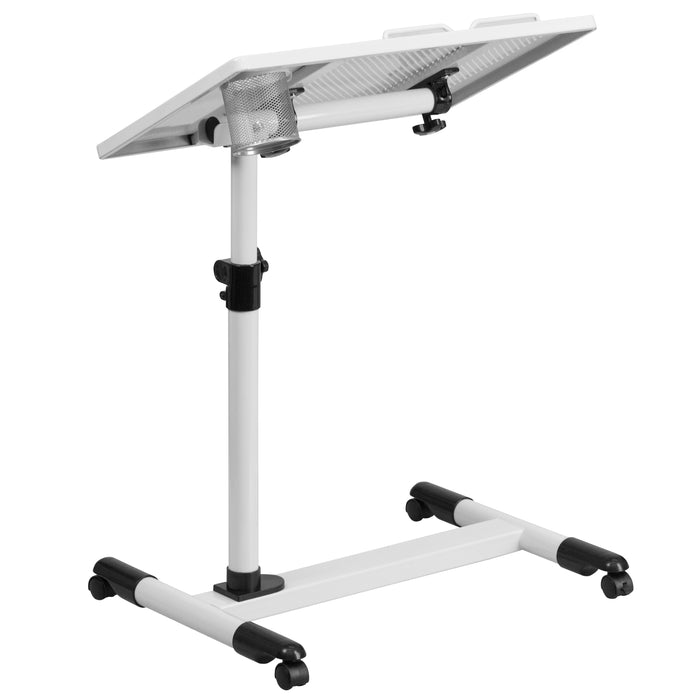 Adjustable Height Steel Mobile Computer Desk