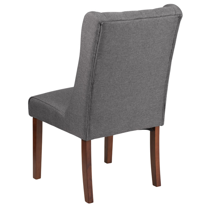 Tufted Parsons Chair with Side Panel Detail