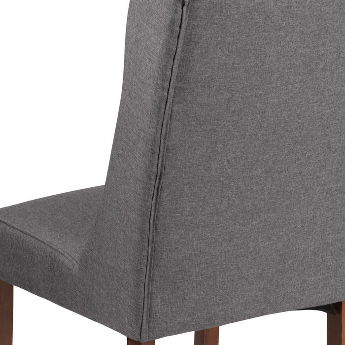 Tufted Parsons Chair with Side Panel Detail