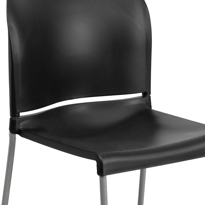 Home and Office Guest Chair Full Back Contoured Sled Base Stack Chair