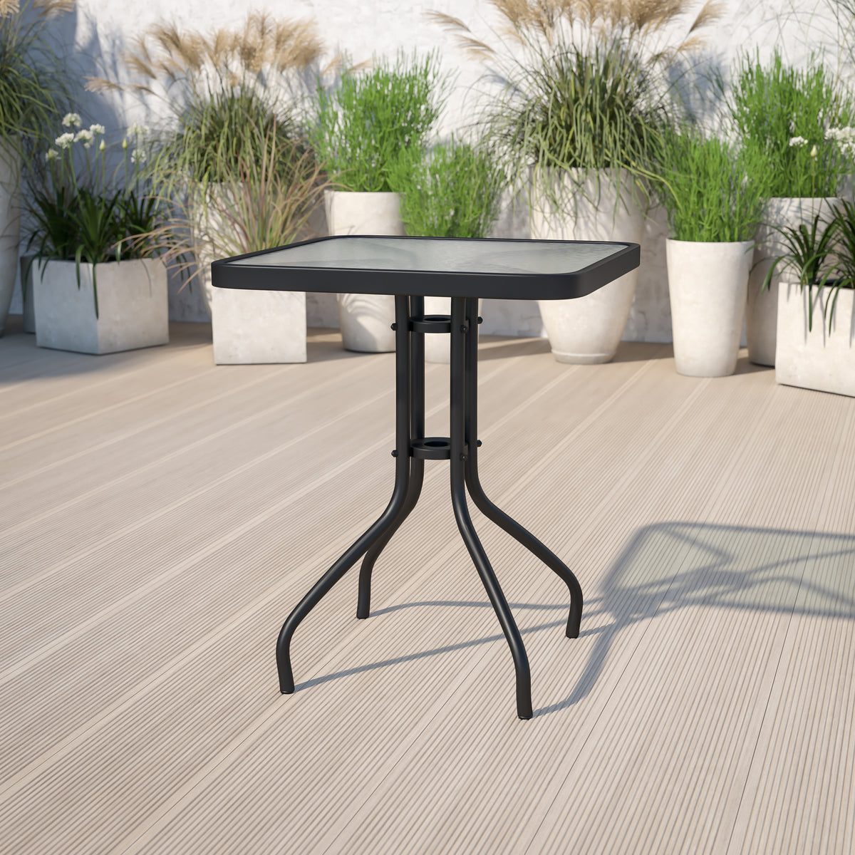 Metal outdoor patio discount table