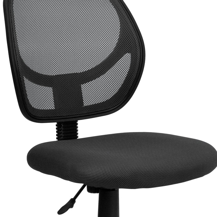Mid-Back Mesh Swivel Task Office Chair with Curved Square Back