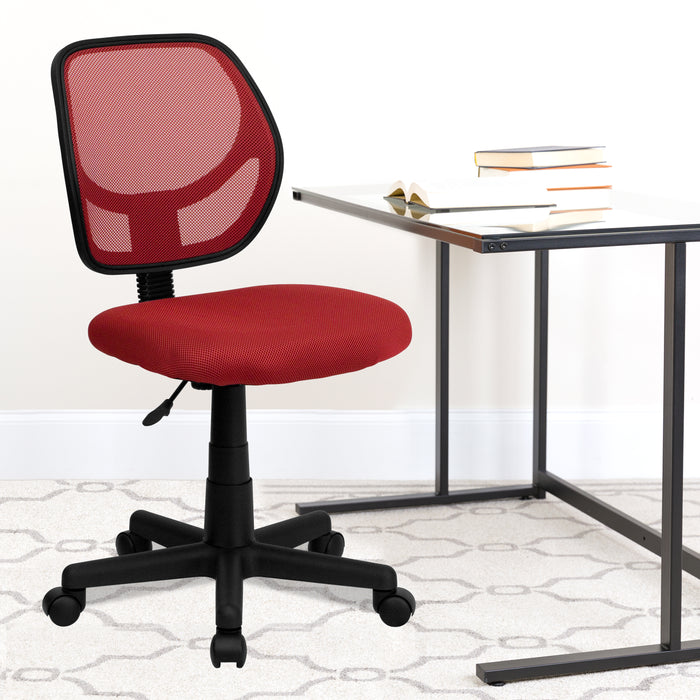 Mid-Back Mesh Swivel Task Office Chair with Curved Square Back