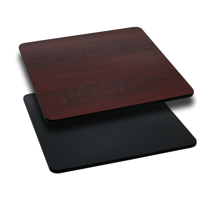 36" Square Table Top with Reversible Laminate Top