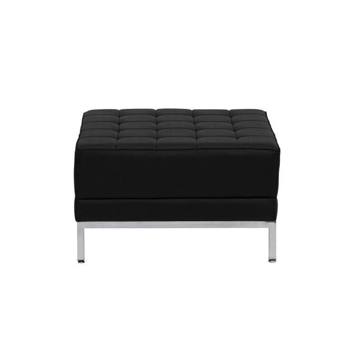 LeatherSoftSoft Quilted Tufted Living Room/Reception Ottoman