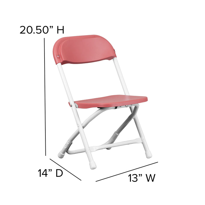 10 Pack Kids Plastic Folding Chair Daycare Home School Furniture