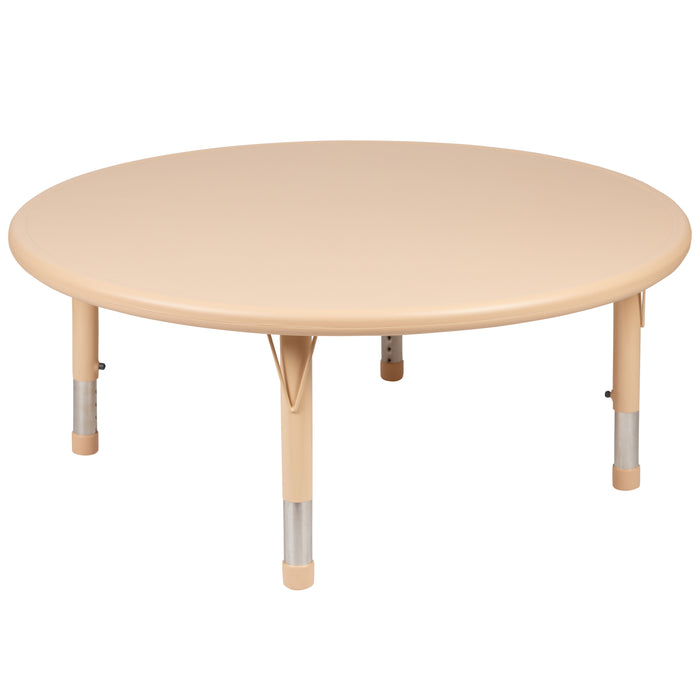 45" Round Plastic Height Adjustable Activity Table