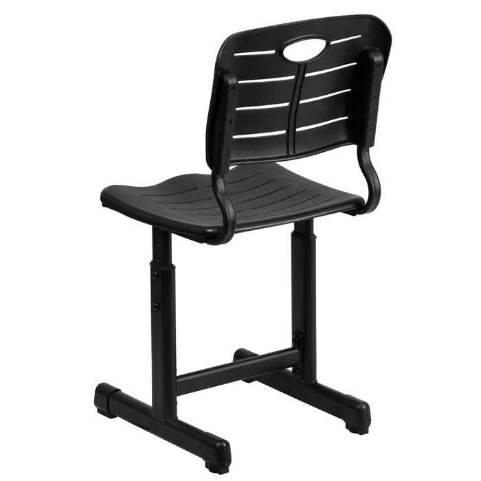 Adjustable Height Student Chair with Pedestal Frame
